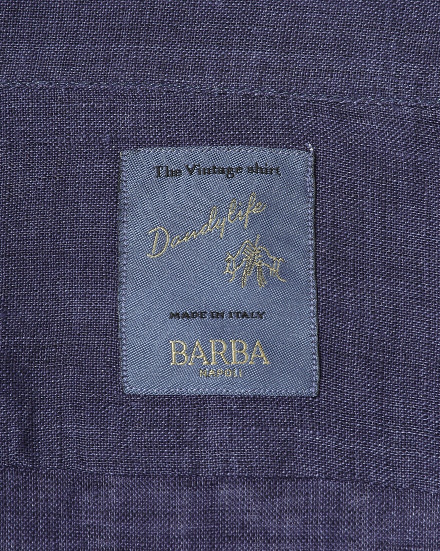BARBAリネン ワイドカラー シャツ【New Bruno/DANDY LIFE】13l
