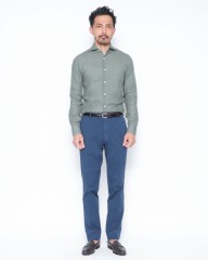 BARBAリネン ワイドカラー シャツ【New Bruno/DANDY LIFE】mb_01l