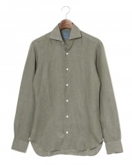 BARBAリネン ワイドカラー シャツ【New Bruno/DANDY LIFE】mb_c0