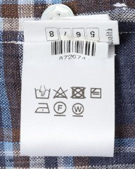 BARBAマドラスチェック リネン ボタンダウンシャツ【DANDY LIFE】mb_18l