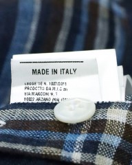 BARBAマドラスチェック リネン ボタンダウンシャツ【DANDY LIFE】mb_20l