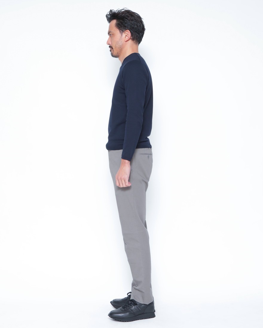 27G コットン 長袖クルーネックニット｜Cruciani（クルチアーニ