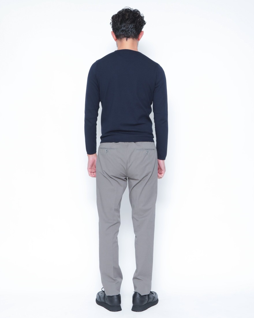 27G コットン 長袖クルーネックニット｜Cruciani（クルチアーニ