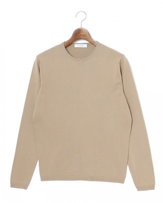 Cruciani27G コットン 長袖クルーネックニットc3