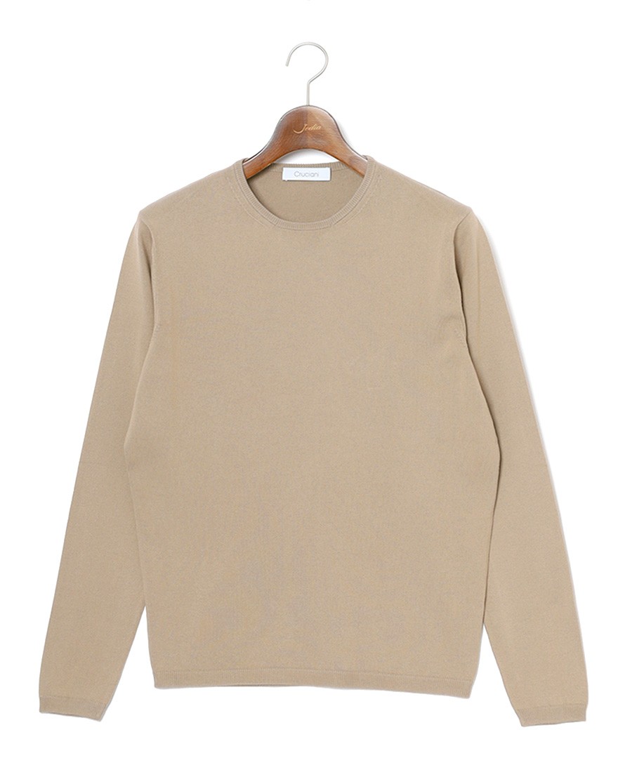 Cruciani27G コットン 長袖クルーネックニットc3