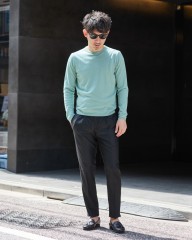 Cruciani27G コットン 長袖クルーネックニットmb_ma