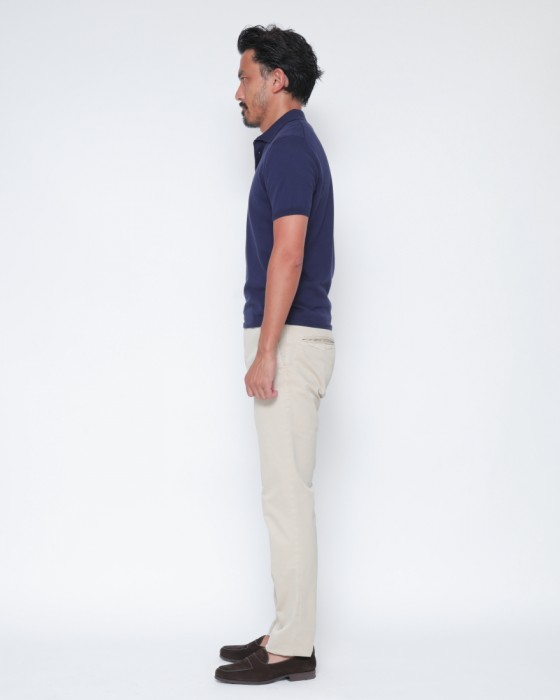 Cruciani27Gコットン 半袖ニットポロ17l
