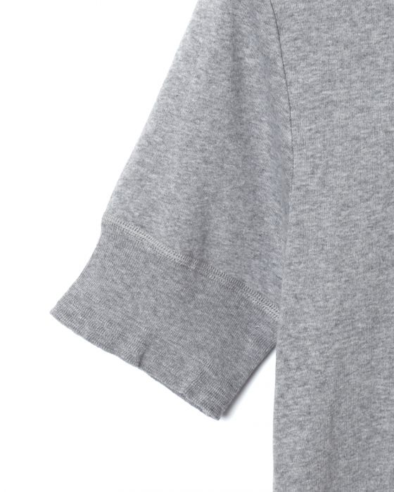 Schiesserリブ編み ヘンリーネックS/S カットソー【KARL-HEINZ Henley1/2】05l