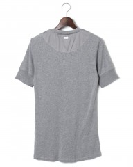 Schiesserリブ編み ヘンリーネックS/S カットソー【KARL-HEINZ Henley1/2】mb_01l