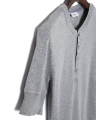 Schiesserリブ編み ヘンリーネックS/S カットソー【KARL-HEINZ Henley1/2】mb_04l