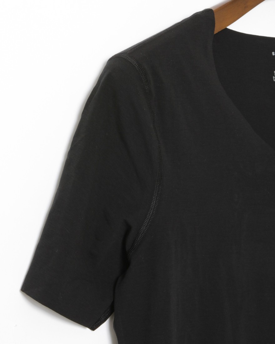 Schiesserインビジブル レーザーカット ストレッチVネックTee【Laser Cut】02l