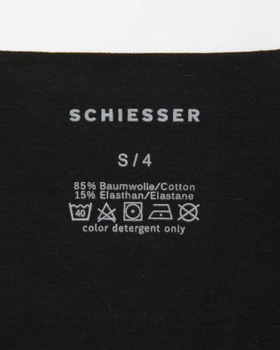 Schiesserインビジブル レーザーカット ストレッチVネックTee【Laser Cut】05l