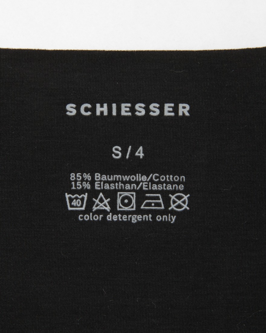 Schiesserインビジブル レーザーカット ストレッチVネックTee【Laser Cut】05l