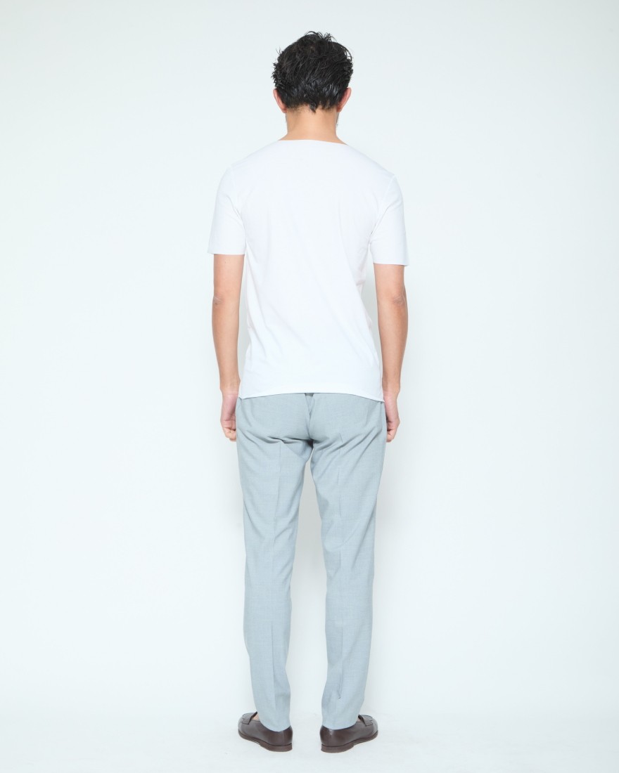 Schiesserインビジブル レーザーカット ストレッチVネックTee【Laser Cut】13l