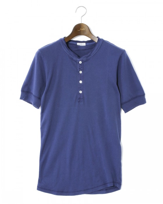 Schiesserリブ編み ヘンリーネックS/S カットソー【KARL-HEINZ Henley1/2 Seasonal】c4