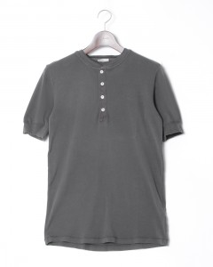 リブ編み ヘンリーネックS/S カットソー【KARL-HEINZ Henley1/2 Seasonal】