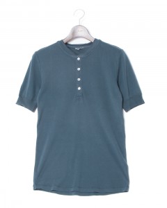 リブ編み ヘンリーネックS/S カットソー【KARL-HEINZ Henley1/2 Seasonal】