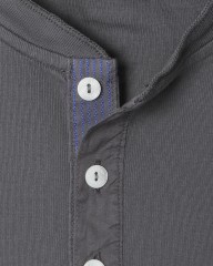 Schiesserリブ編み ヘンリーネックS/S カットソー【KARL-HEINZ Henley1/2 Seasonal】mb_03l