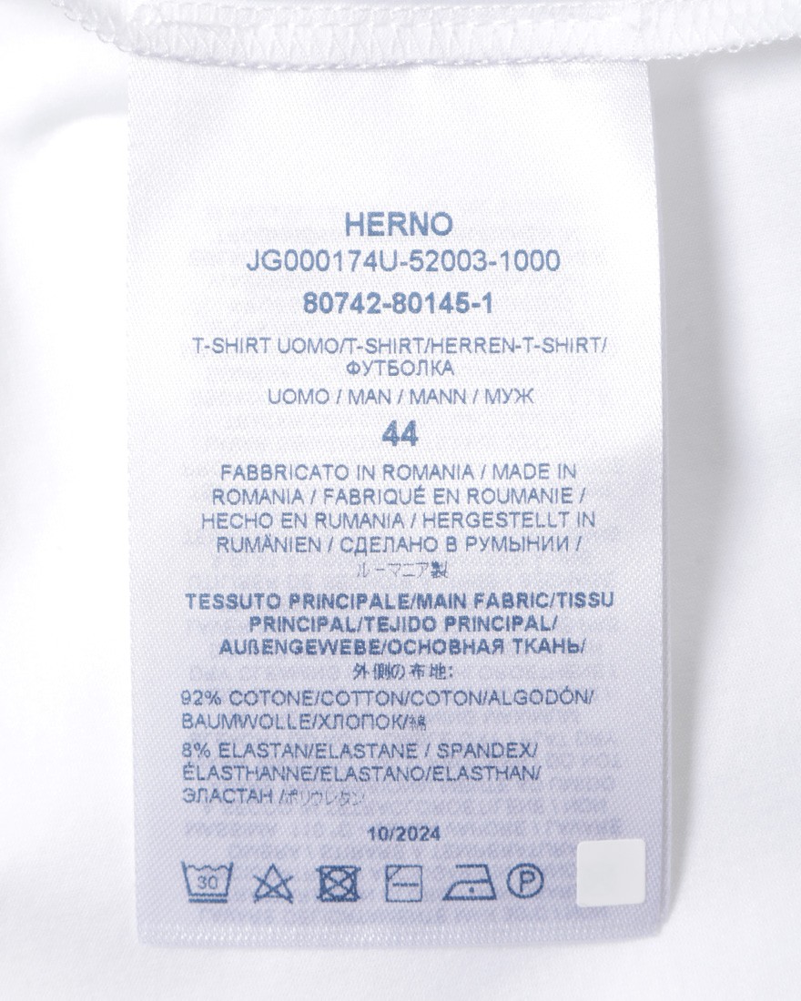 Hernoスーパーファインコットン ストレッチTシャツ【Herno】14l