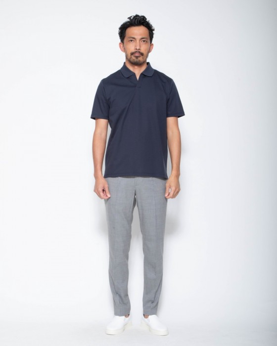 Hernoコットン スキッパーポロシャツ【Herno】01l