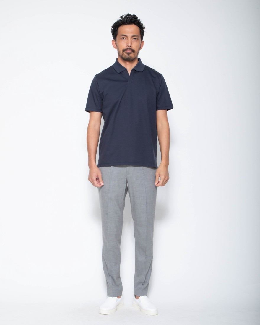 Hernoコットン スキッパーポロシャツ【Herno】01l
