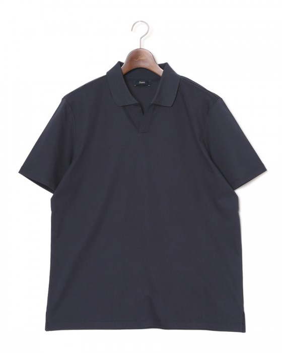 Hernoコットン スキッパーポロシャツ【Herno】c0
