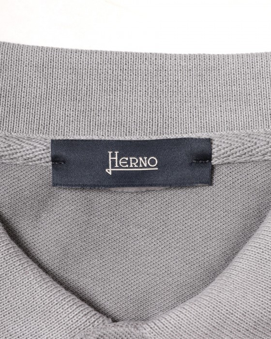 Hernoピグメントダイ 鹿の子ポロシャツ【Herno】15l