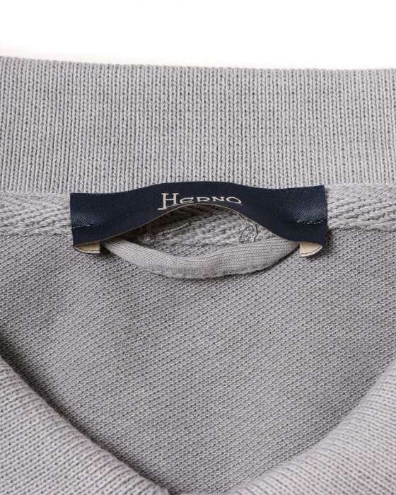Hernoピグメントダイ 鹿の子ポロシャツ【Herno】16l