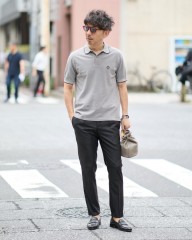 Hernoピグメントダイ 鹿の子ポロシャツ【Herno】mb_ma