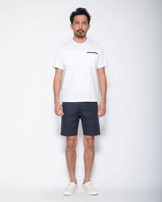 Hernoナイロン切替え半袖コットンTシャツ【FUNCTIONAL WARDROBE】01l