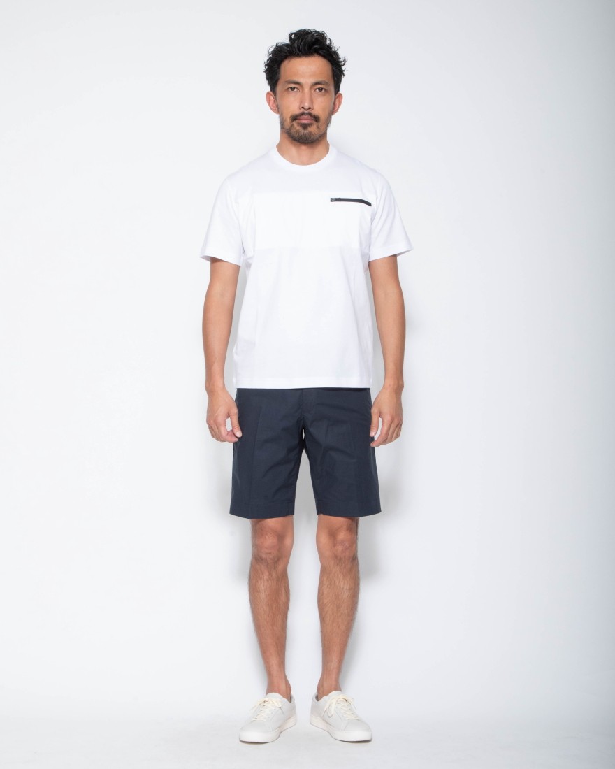 Hernoナイロン切替え半袖コットンTシャツ【FUNCTIONAL WARDROBE】01l