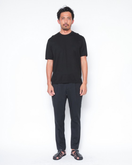 Hernoニット調 コットン クルーネックTシャツ【Herno】16l