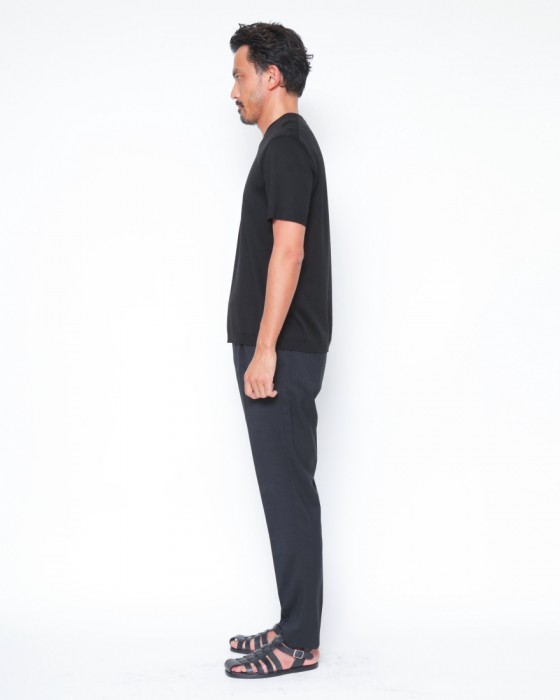 Hernoニット調 コットン クルーネックTシャツ【Herno】17l
