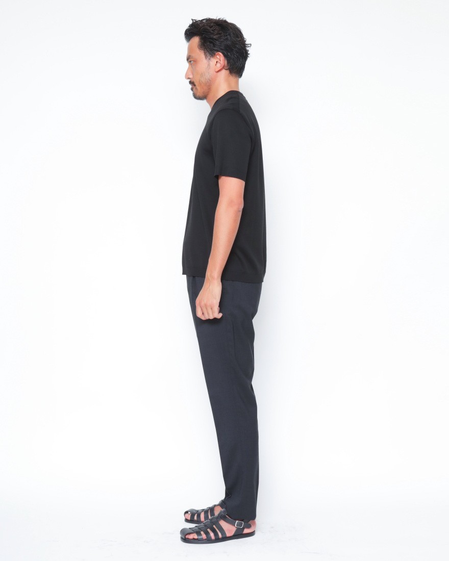 Hernoニット調 コットン クルーネックTシャツ【Herno】17l