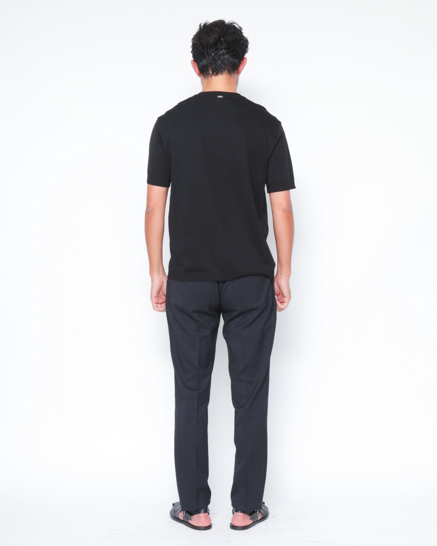 Hernoニット調 コットン クルーネックTシャツ【Herno】18l