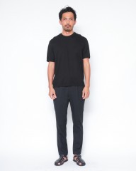 Hernoニット調 コットン クルーネックTシャツ【Herno】mb_16l