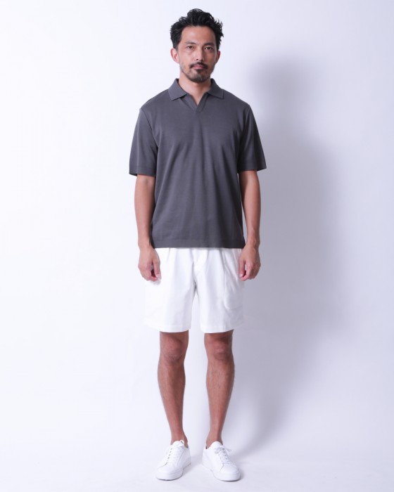 Hernoコットンジャージー スキッパー ポロシャツ【Herno】01l
