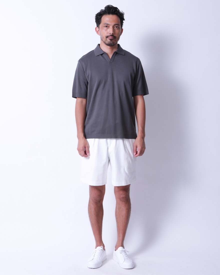 Hernoコットンジャージー スキッパー ポロシャツ【Herno】01l