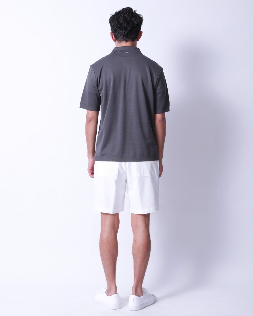 Hernoコットンジャージー スキッパー ポロシャツ【Herno】03l