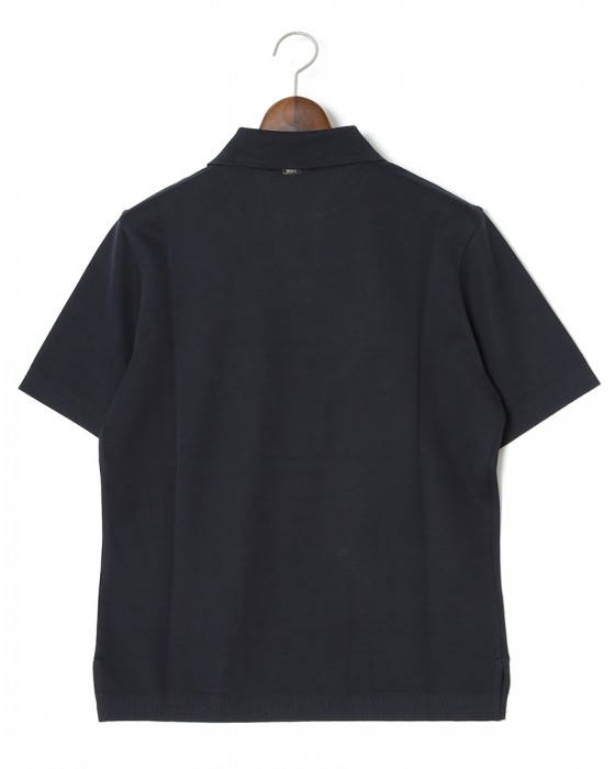 Hernoコットンジャージー スキッパー ポロシャツ【Herno】04l