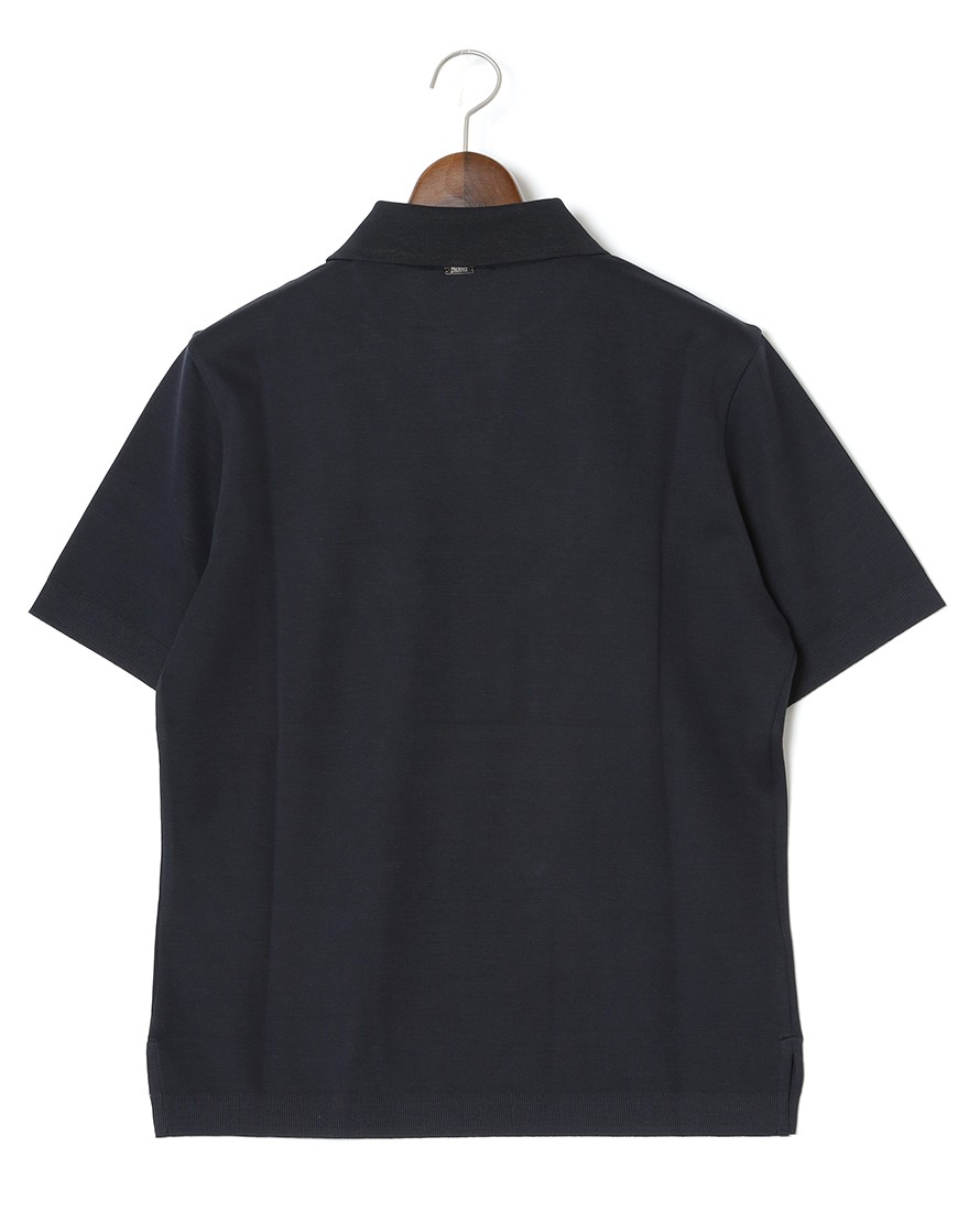 Hernoコットンジャージー スキッパー ポロシャツ【Herno】04l