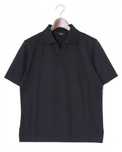 コットンジャージー スキッパー ポロシャツ【Herno】