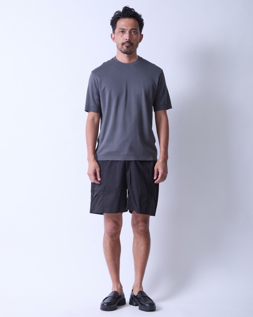 ニット調 コットン クルーネック Tシャツ【Herno】｜Herno（ヘルノ