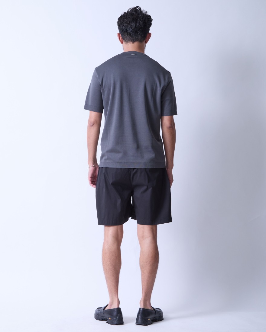 ニット調 コットン クルーネック Tシャツ【Herno】｜Herno（ヘルノ