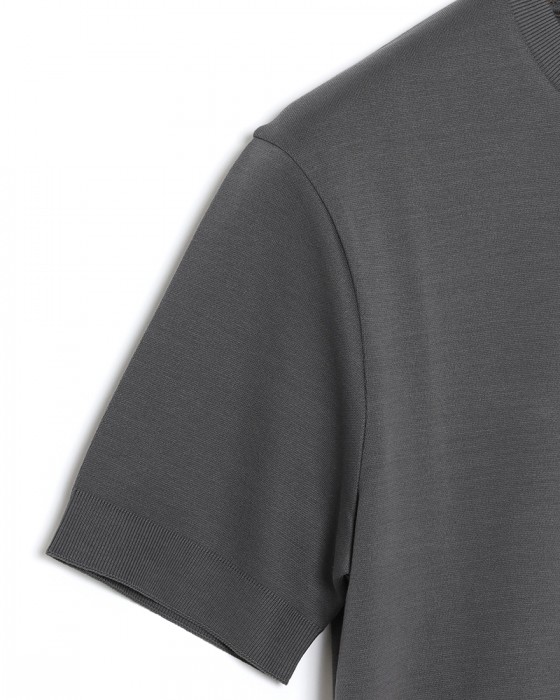 Hernoニット調 コットン クルーネック Tシャツ【Herno】06l