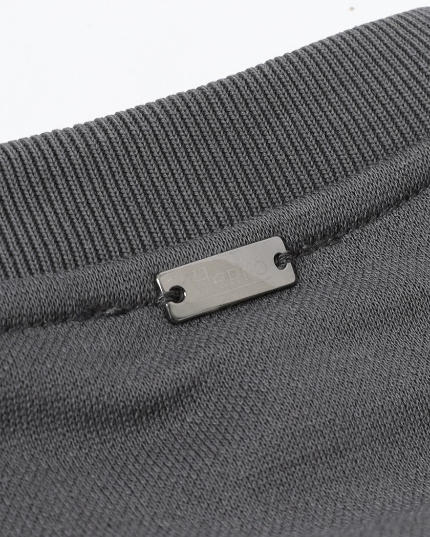 Hernoニット調 コットン クルーネック Tシャツ【Herno】12l