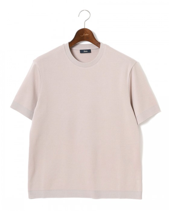 Hernoニット調 コットン クルーネック Tシャツ【Herno】ma