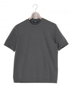 ニット調 コットン クルーネック Tシャツ【Herno】