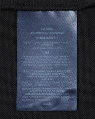 Hernoニット調 コットン クルーネック Tシャツ【Herno】mb_15l