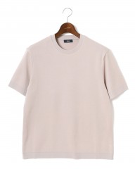 Hernoニット調 コットン クルーネック Tシャツ【Herno】mb_c0